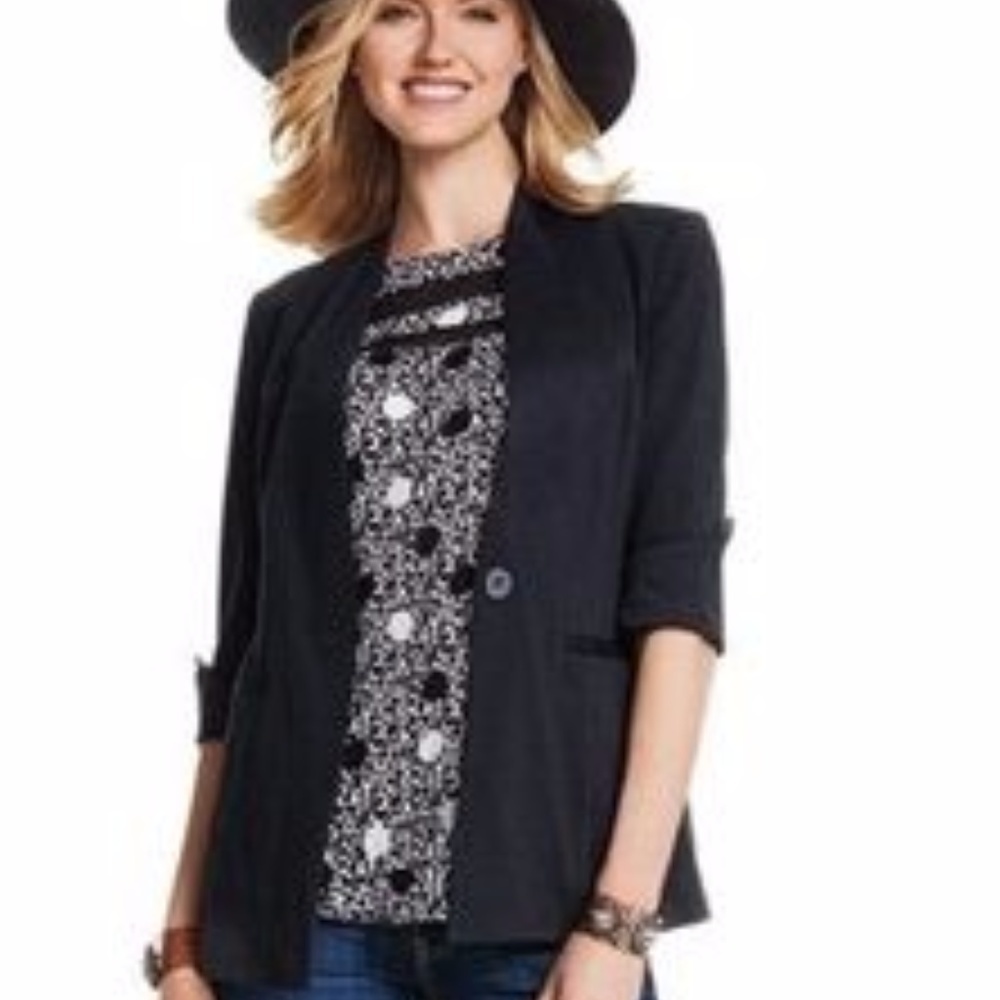 CAbi White Jot Top Sleeveless Small